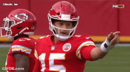 Football Player Number 15 Pointing GIF