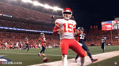 Football Player Number 15 Running On Field GIF