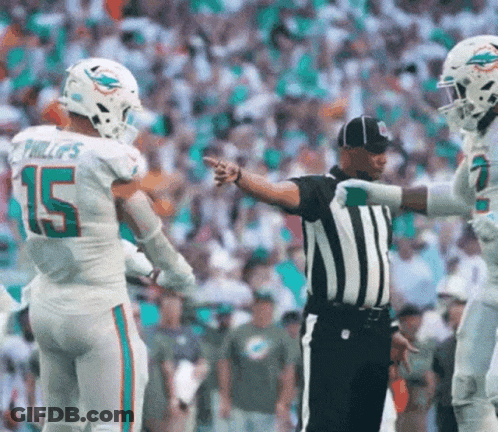 Football Player Number 15 Talking To Referee GIF