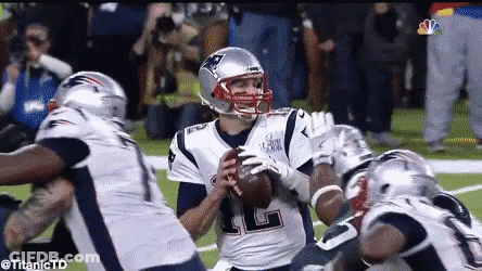 Football Player Number 15 Throwing Pass GIF