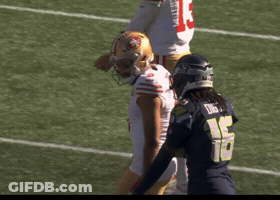 Football Player Number 16 Next To Another Player GIF