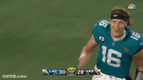 Football Player Number 16 Running On Field GIF