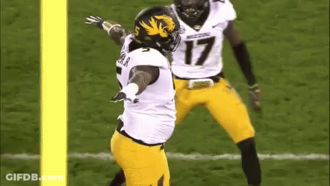 Football Player Number 17 Being Tackled GIF
