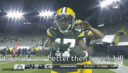 Football Player Number 17 Dancing GIF
