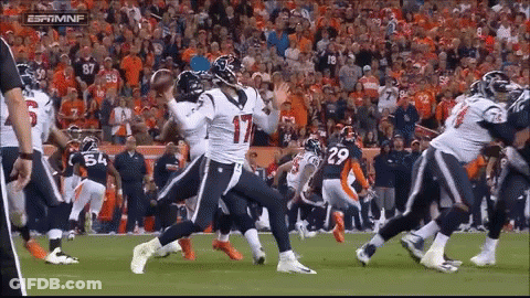 Football Player Number 17 In Front Of Crowd GIF
