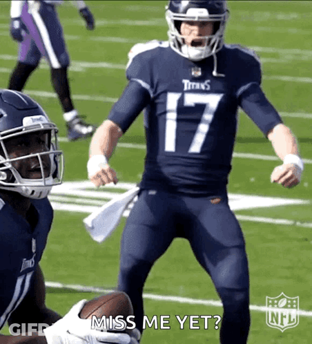 Football Player Number 17 On Field GIF
