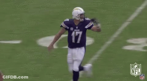 Football Player Number 17 Running On Field GIF