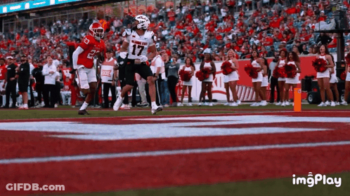 Football Player Number 17 Running On Field GIF