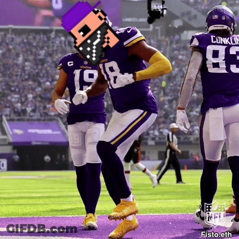 Football Player Number 18 Celebrating GIF