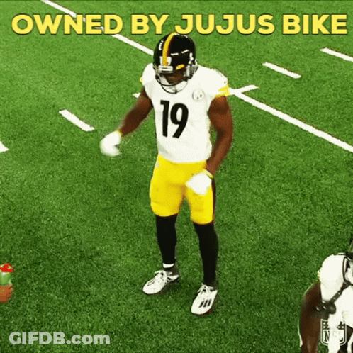 Football Player Number 19 Dancing On Field GIF