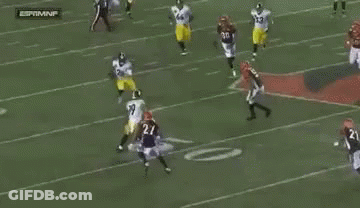 Football Player Number 19 On Field GIF