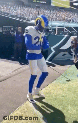 Football Player Number 2 Dancing On Field GIF