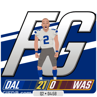 Football Player Number 2 In Front Of FG Logo GIF