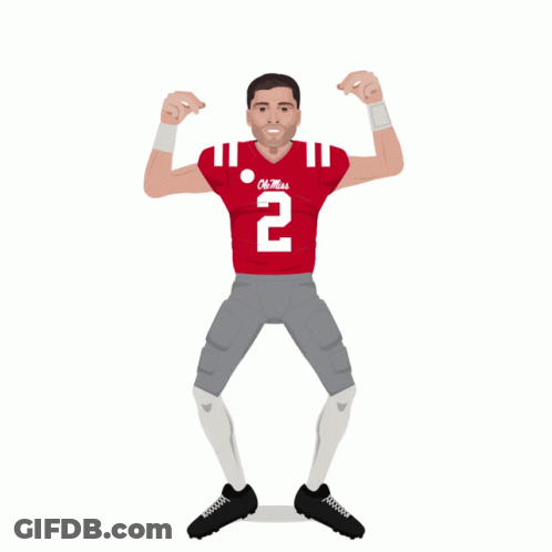 Football Player Number 2 GIF