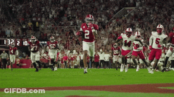 Football Player Number 2 Running On Field GIF