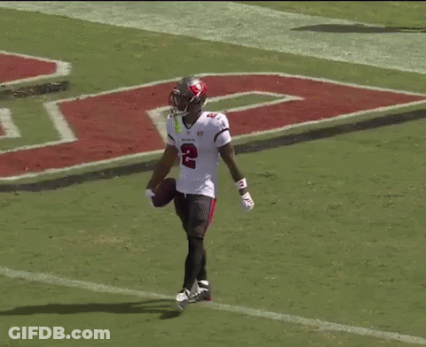Football Player Number 2 Running GIF
