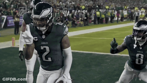 Football Player Number 2 Running GIF