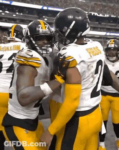Football Player Number 2 Talking To Another Player GIF
