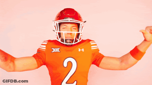 Football Player Number 2 Thumbs Down GIF