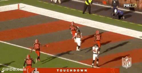 Football Player Number 20 Running On Field GIF