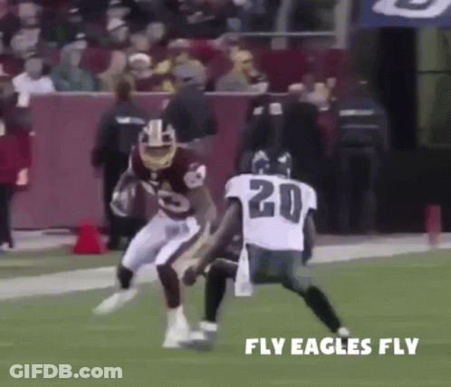 Football Player Number 20 Running GIF