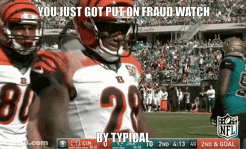Football Player Number 20 Standing Next To Another Player GIF