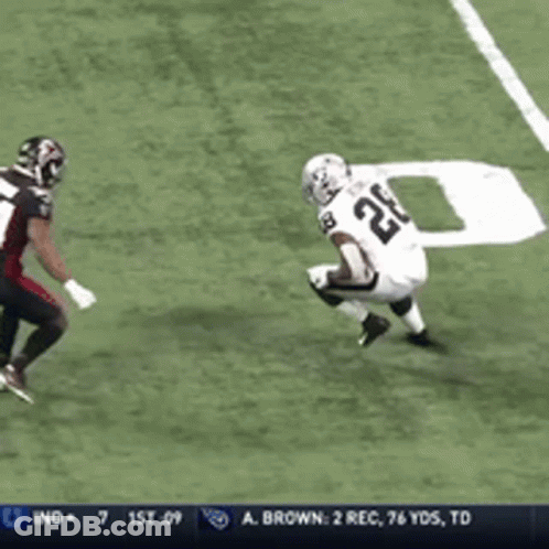 Football Player Number 21 Running GIF