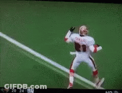 Football Player Number 21 Running On Field GIF