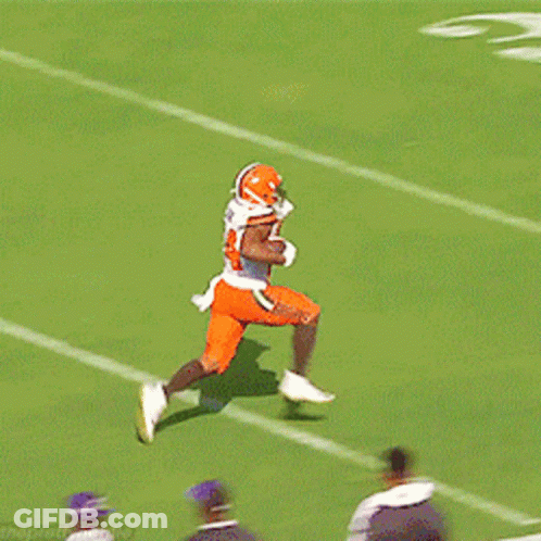 Football Player Number 24 Running On Field GIF