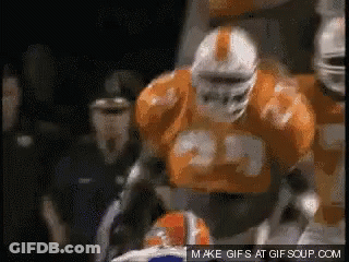 Football Player Number 24 Running With Ball GIF