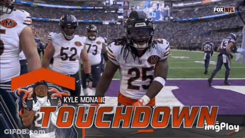 Football Player Number 25 On Field GIF