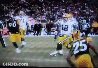 Football Player Number 25 Running On Field GIF