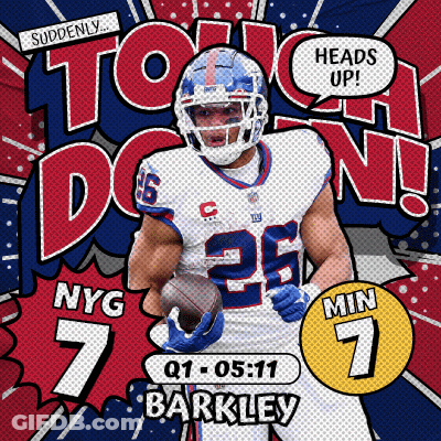Football Player Number 26 Holding Football GIF