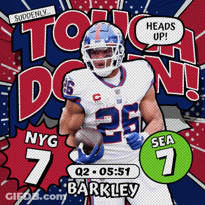 Football Player Number 26 Holding Football GIF
