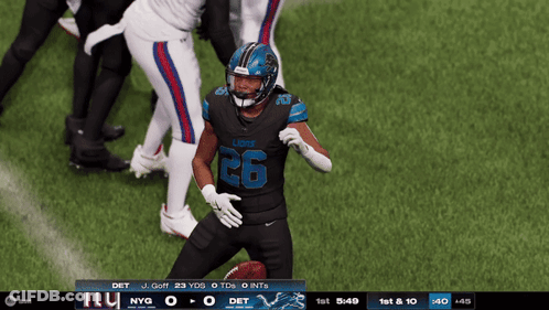 Football Player Number 26 Jersey GIF
