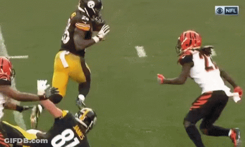 Football Player Number 26 Running With Ball GIF