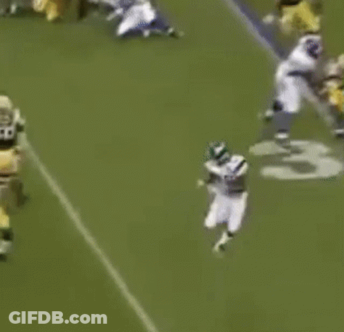 Football Player Number 27 Being Tackled GIF