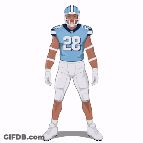 Football Player Number 28 GIF