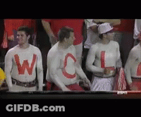 Football Player Number 28 Jumping Over Opponent GIF