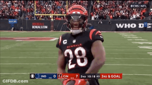 Football Player Number 28 On Field GIF