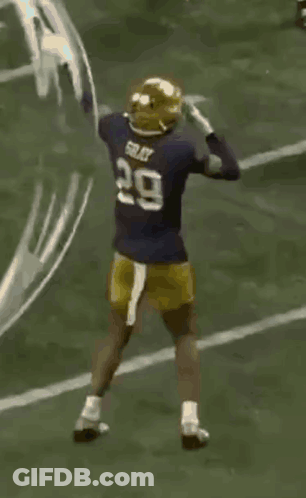 Football Player Number 29 Running On Field GIF