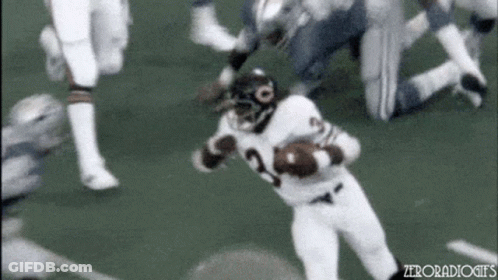 Football Player Number 29 Running With Ball GIF