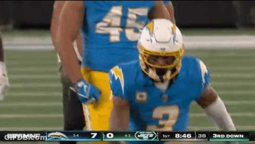 Football Player Number 3 GIF