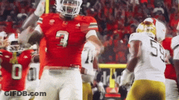 Football Player Number 3 GIF