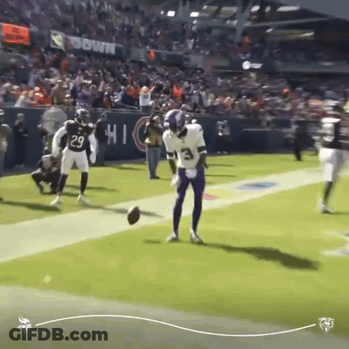 Football Player Number 3 Kicking Ball GIF