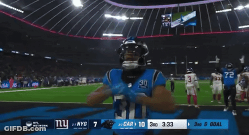 Football Player Number 30 On Field GIF