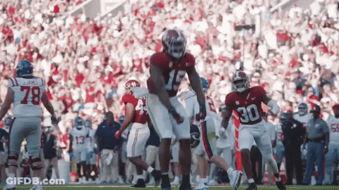Football Player Number 30 On Field GIF