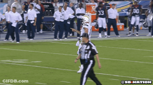 Football Player Number 30 Walking Off Field GIF