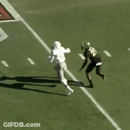 Football Player Number 31 Catching Ball GIF