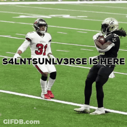 Football Player Number 31 Catching Ball GIF